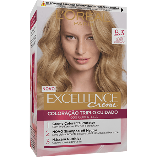 Excellence Creme 83 Louro Claro Dourado Col Perm 576 5257